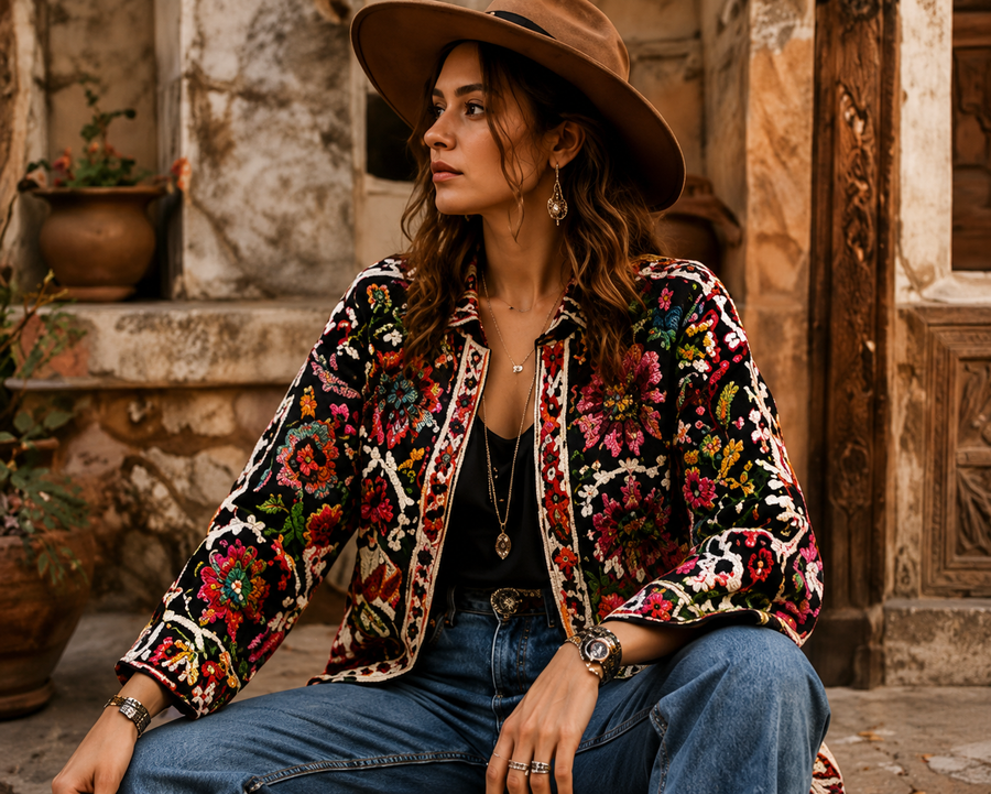 SUZANI JACKETS | Hand Embroidered Boho & Vintage Jackets