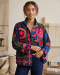 Vintage Suzani Velvet Jacket | Uzbek Floral Embroidered Boho Coat Bohozani