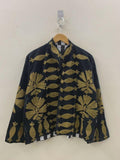 Handmade Velvet Suzani Embroidered Jacket | Boho Ethnic Coat Bohozani