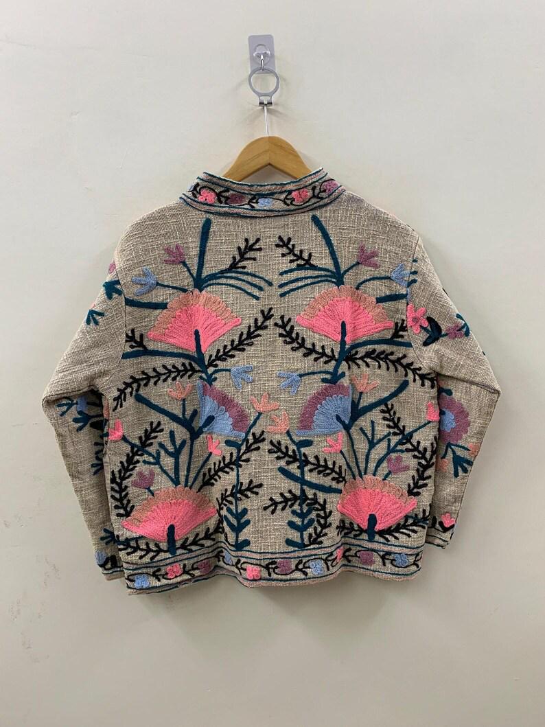 Festive Wear TNT Suzani Short Jacket – Embroidered Jacket - Bohemian Outerwear - Gift For Her Bohozani
