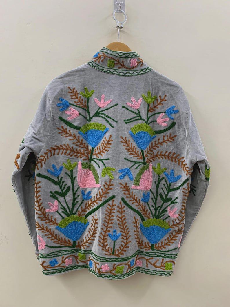 NEW COLLECTION Hand-Embroidered Velvet Suzani Jacket – Boho Ethnic Kimono Outerwear Bohozani