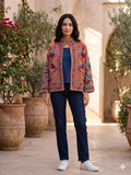 Suzani Embroidered Velvet Jacket | Handmade Short Bohemian Coat | Ethnic Kimono Outerwear Bohozani