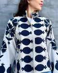 Handmade Velvet Suzani Embroidered Jacket | Boho Kimono Coat Bohozani