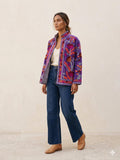 Unique Purple Color Velvet Suzani Jacket – Hand-Embroidered Boho Ethnic Kimono Outerwear Bohozani