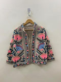 Festive Wear TNT Suzani Short Jacket – Embroidered Jacket - Bohemian Outerwear - Gift For Her Bohozani