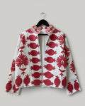 Floral Embroidered Suzani TNT Jacket, Floral Paisley Coat | Gift For Her | Bomber Outerwear Bohozani