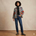 Embroidered Velvet Cropped Jacket | Colorful Suzani Floral Outerwear Bohozani