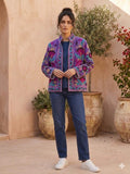 Suzani Embroidered Velvet Jacket | Handmade Short Bohemian Festival Coat Bohozani