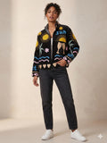 NEW COLLECTION Black Hand-Embroidered Velvet Suzani Jacket – Boho Ethnic Kimono Outerwear Mother's Day Gift Bohozani