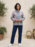 Colorful Suzani Embroidered Kimono |Handmade Coat |Festival Kimono |Duster Velvet Robe | Ethnic Floral Outerwear Bohozani