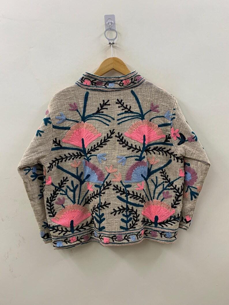 Festive Wear TNT Suzani Short Jacket – Embroidered Jacket - Bohemian Outerwear - Gift For Her Bohozani